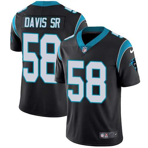 Nike Carolina Panthers #58 Thomas Davis Sr Black Team Color NFL Vapor Untouchable Limited Jersey,We sell and wholesale Nike Carolina Panthers #58 Thomas Davis Sr Black Team Color NFL Vapor Untouchable Limited Jersey on line form chian!